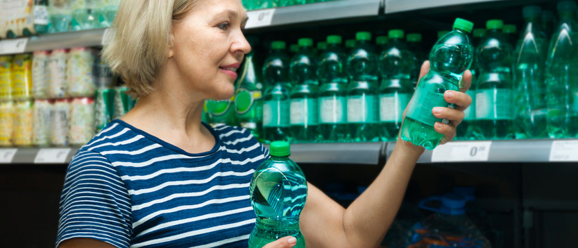 Leggi le indicazioni sull'etichette delle bottiglie dell'acqua per quanto riguarda l'azoto ammoniacale 