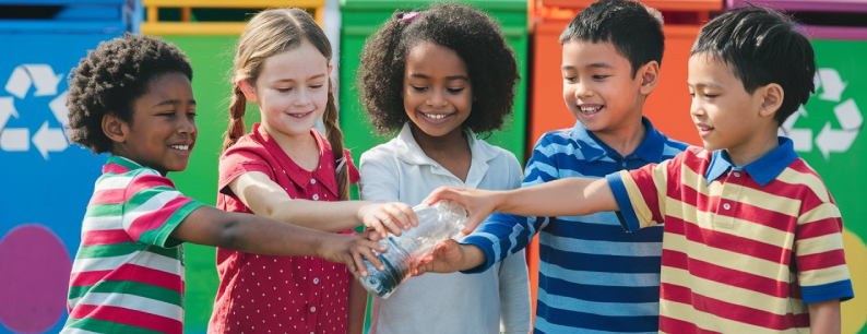 Il riciclo delle bottiglie di plastica