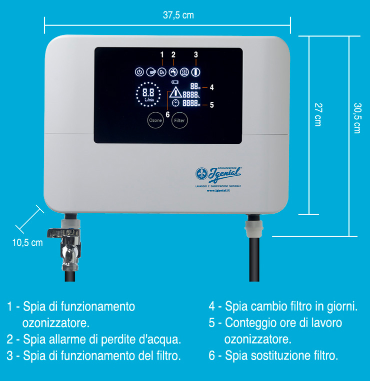 ozonizzatore domestico lavatrice Igenial 