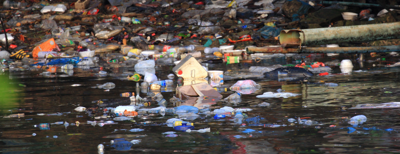 Isola di plastica in mare